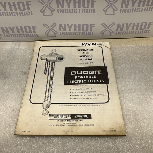 Budgit paranco manuale - budgit,